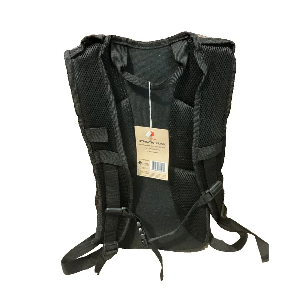 NWT Pacific Coast Trail Camping - 2 Liter Hydration Backpack Green & Brown - NEW